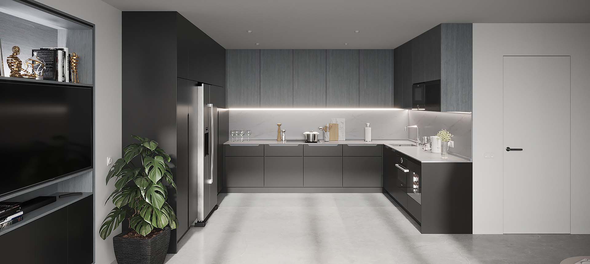 Чёрный / Дуб Сиэтл 